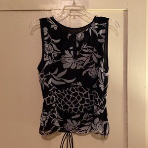Silk Tank- Silk with Satin Tie